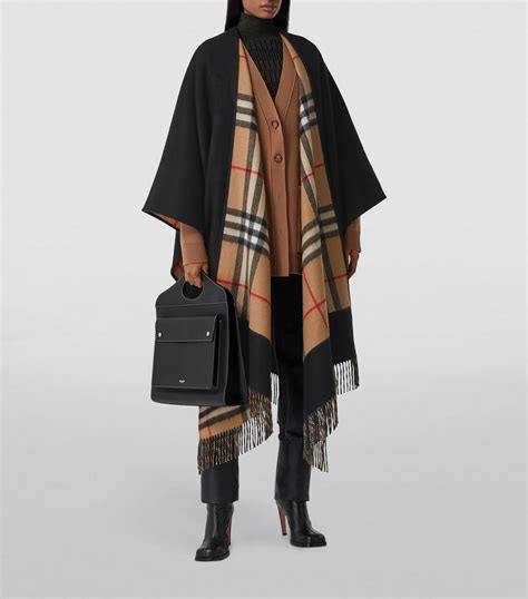 sturmhaube burberry|Burberry cashmere cape coat.